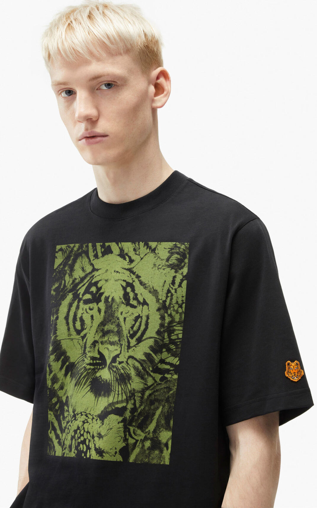 Kenzo Wildtigers Camisetas Hombre Negras | 4679538-UG